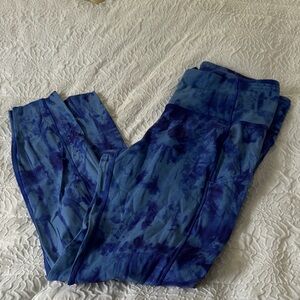 Lululemon Blue Tie-Dye Leggings